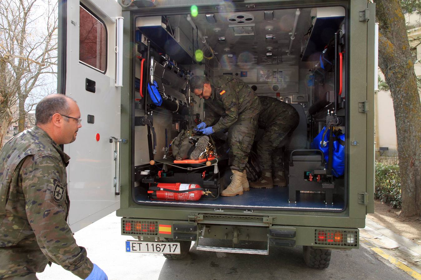Un simulacro en el Alcázar de Segovia recuerda el incendio que destruyó la fortaleza en 1862