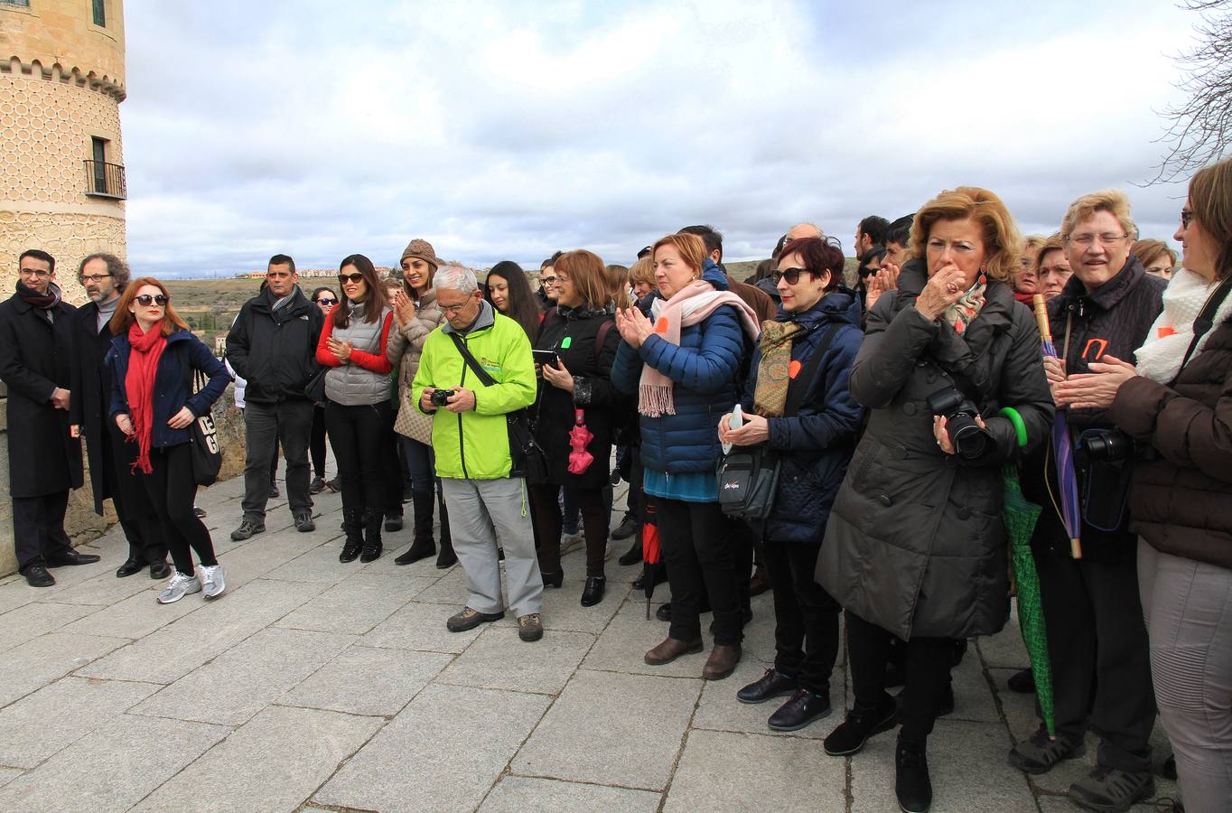 Un simulacro en el Alcázar de Segovia recuerda el incendio que destruyó la fortaleza en 1862