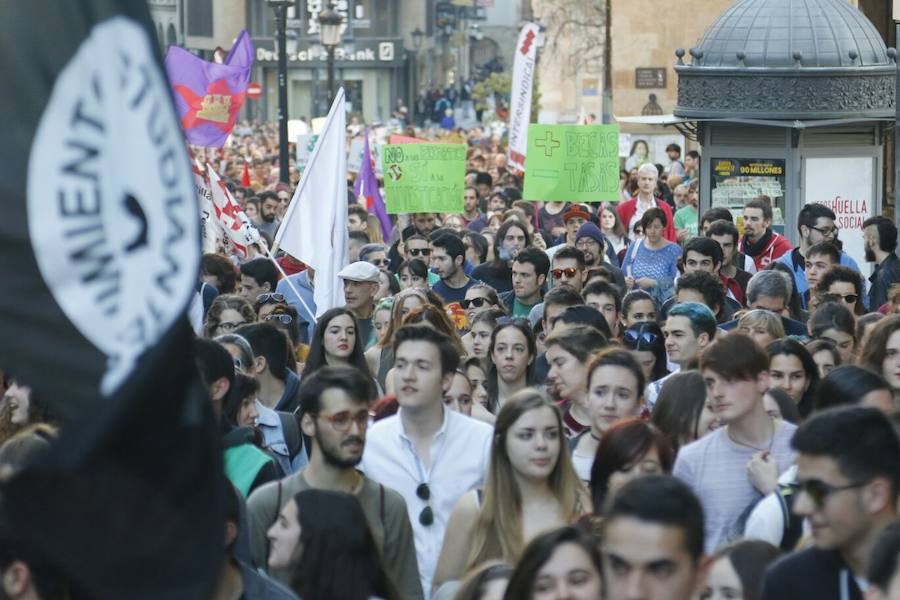 Manifestación en Salamanca por la derogación de la Lomce