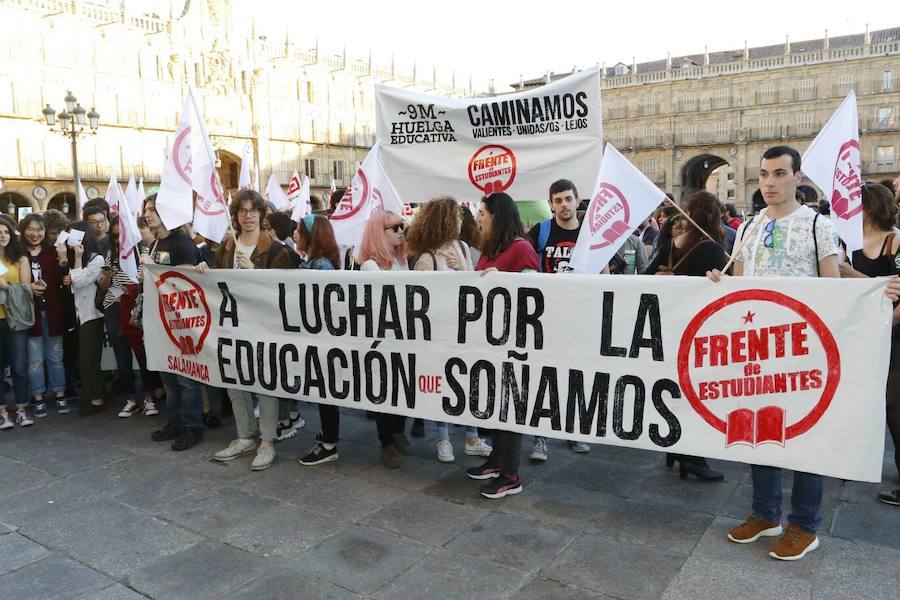 Manifestación en Salamanca por la derogación de la Lomce