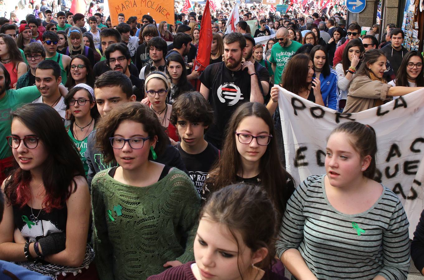 Segovia apoya la huelga en Educación