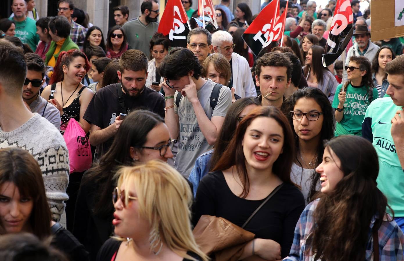 Segovia apoya la huelga en Educación