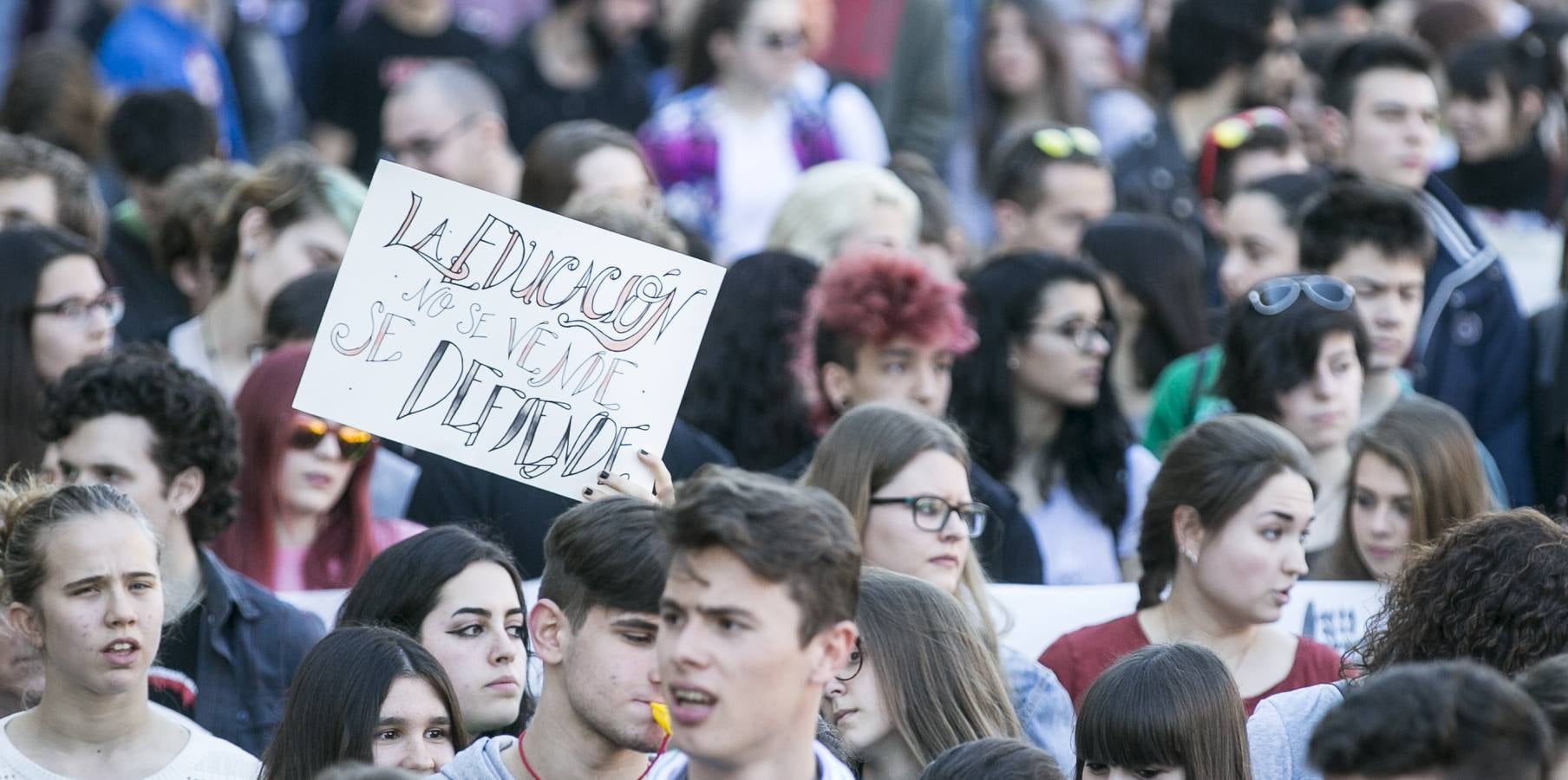 Los estudiantes vallisoletanos salen a la calle