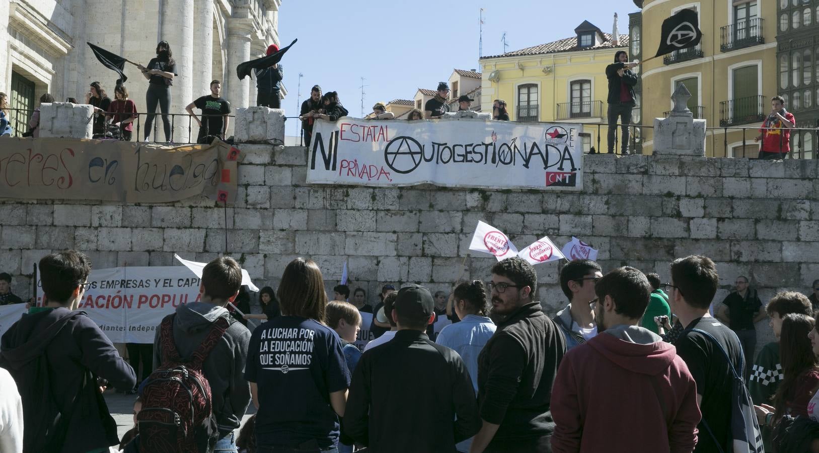 Los estudiantes vallisoletanos salen a la calle