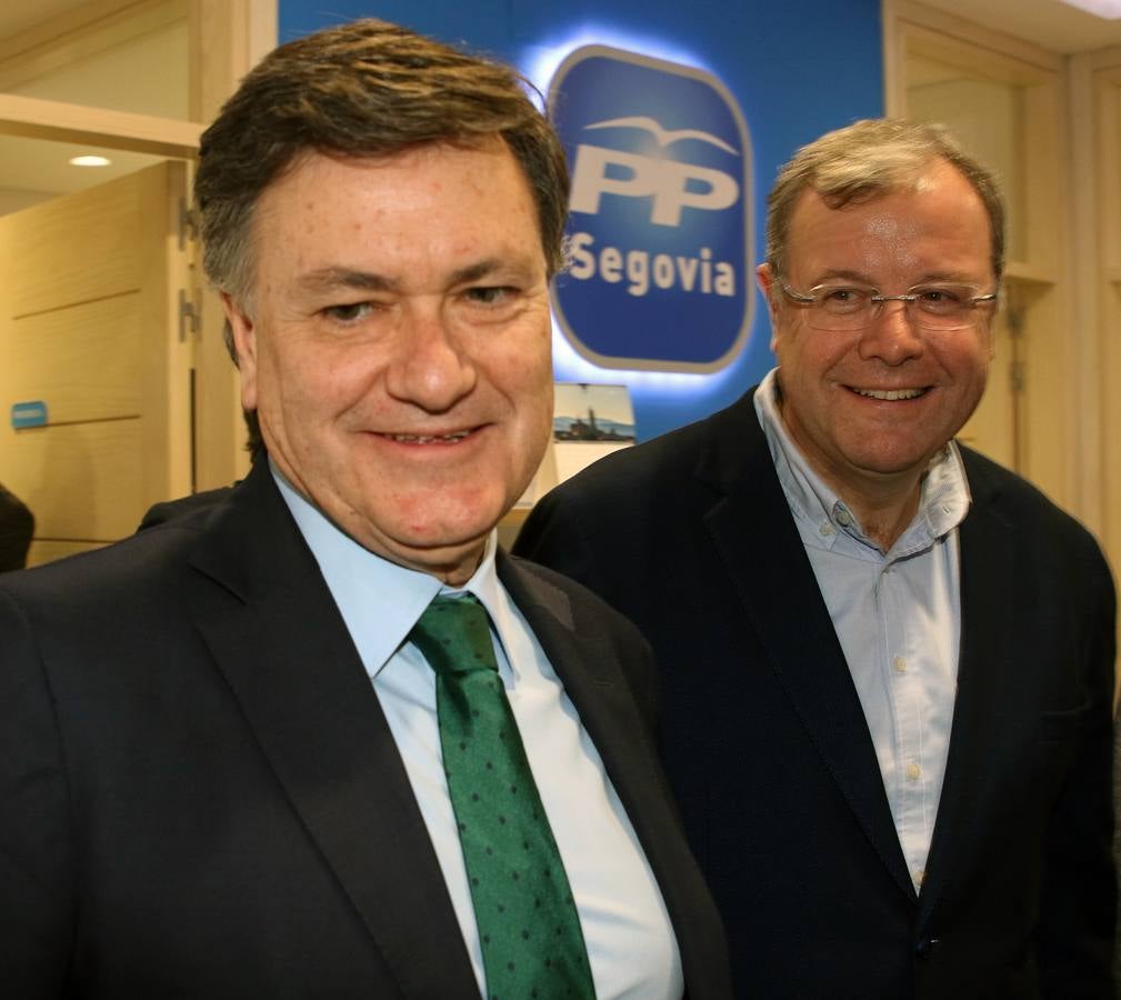 Antonio Silván busca apoyos en Segovia para presidir el PP de Castilla y León