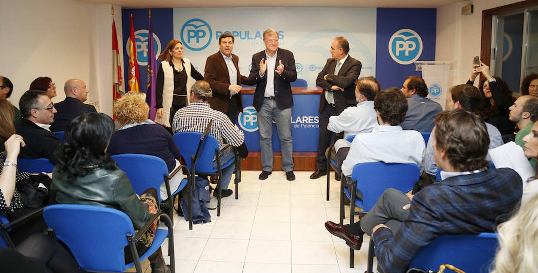 Antonio Silván visita Palencia en su campaña para optar a la Presidencia del PP de Castilla y León