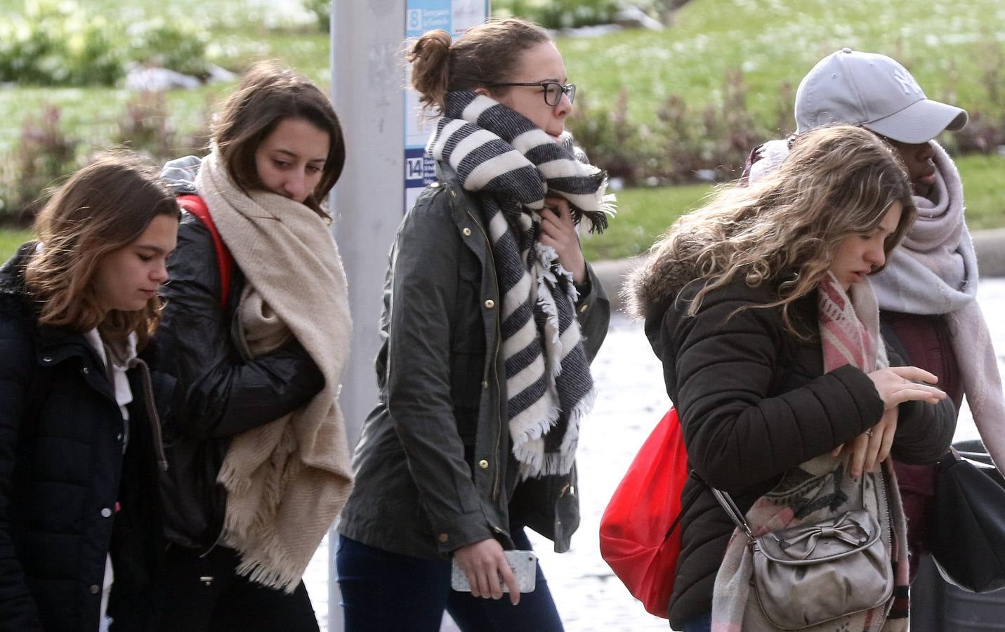 Jornada de frío invernal y nieve en Segovia