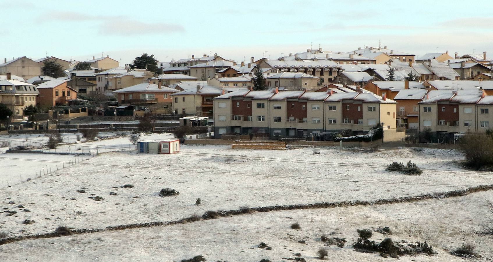 Jornada de frío invernal y nieve en Segovia