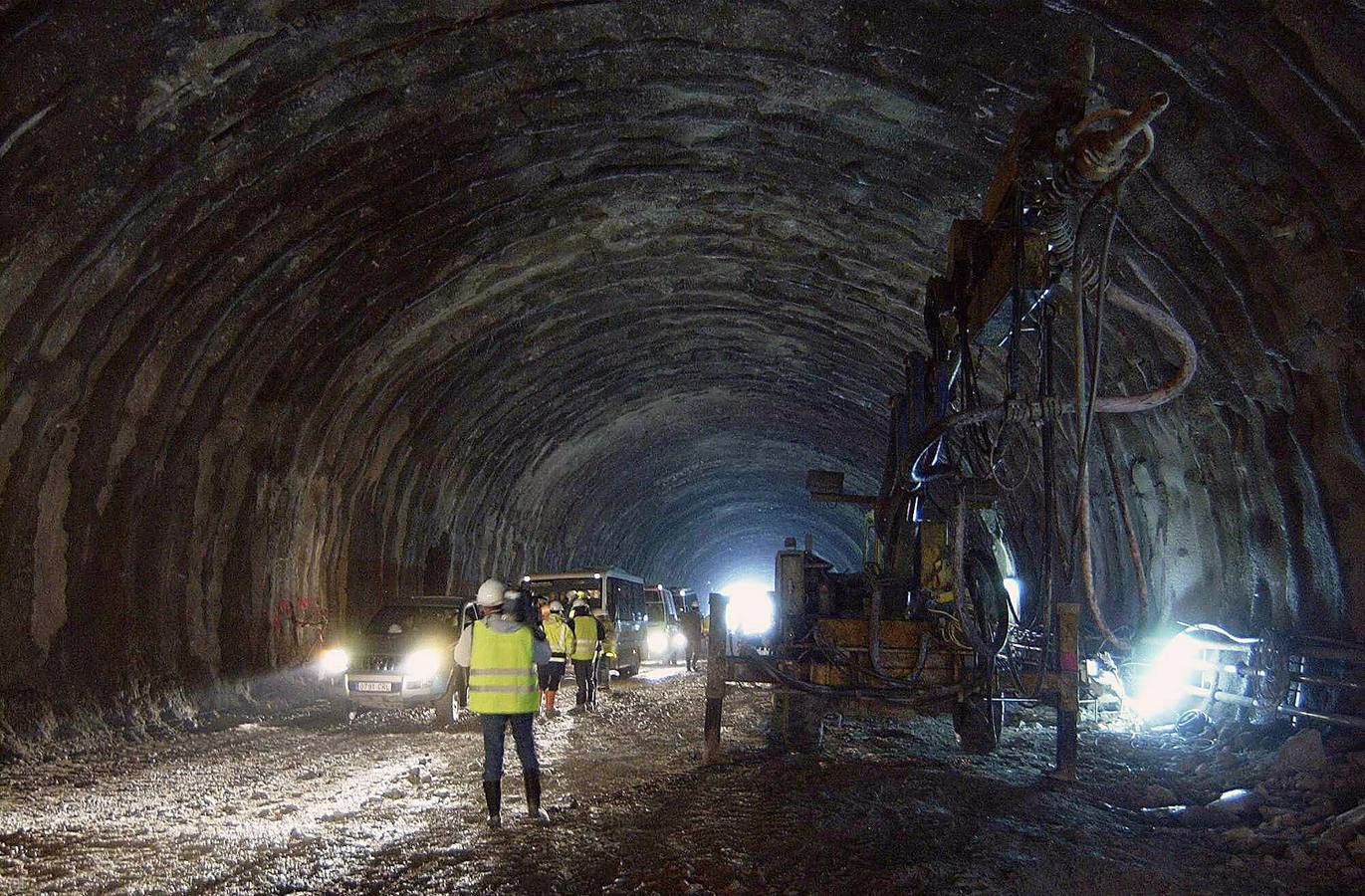 Imágenes de la construcción de los túneles de Guadarrama