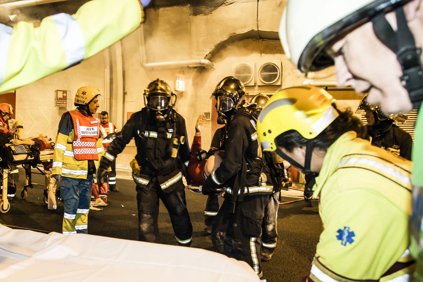 Imágenes de la construcción de los túneles de Guadarrama