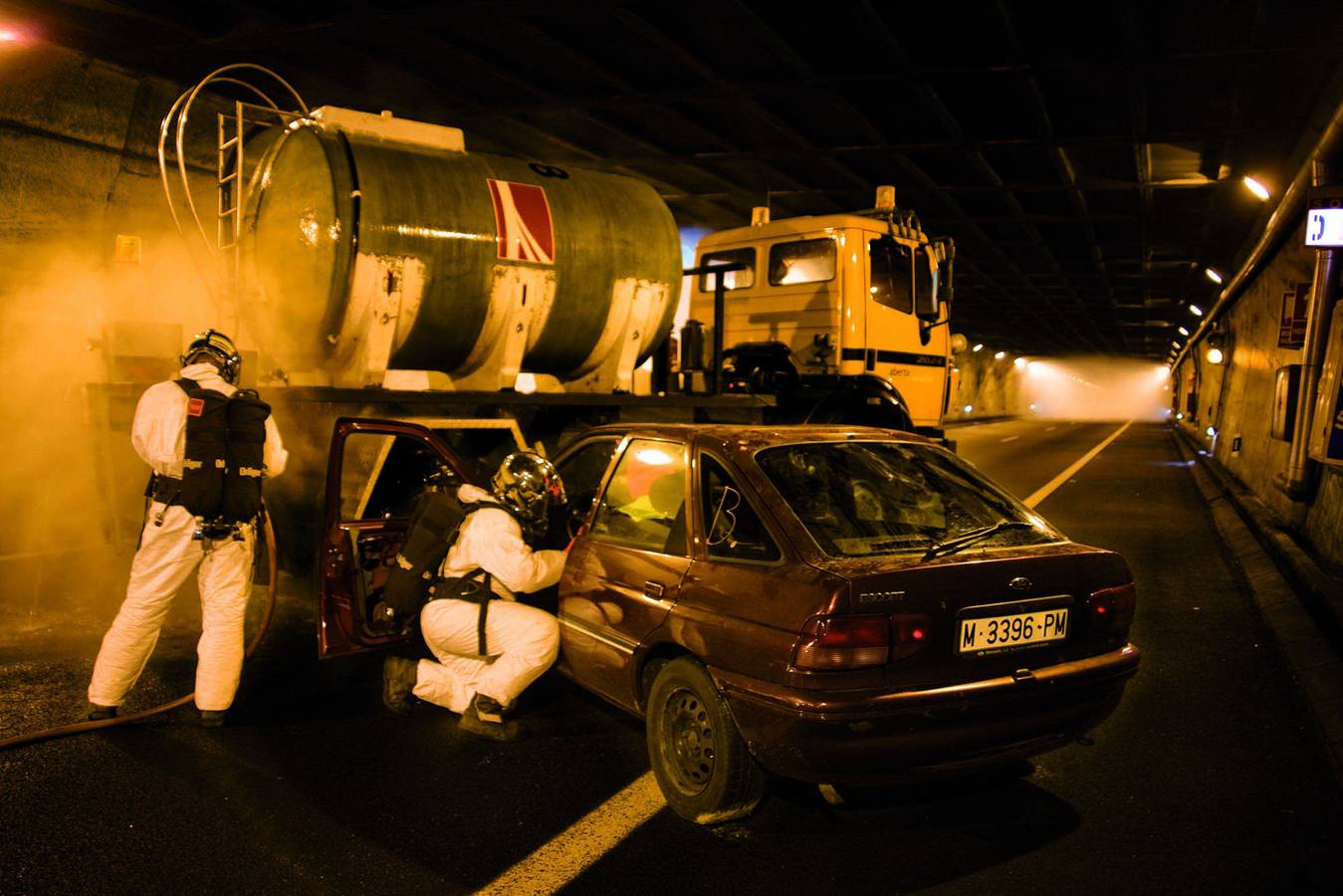 Imágenes de la construcción de los túneles de Guadarrama