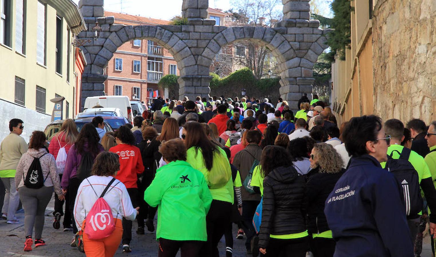 Marcha cofrade en Segovia