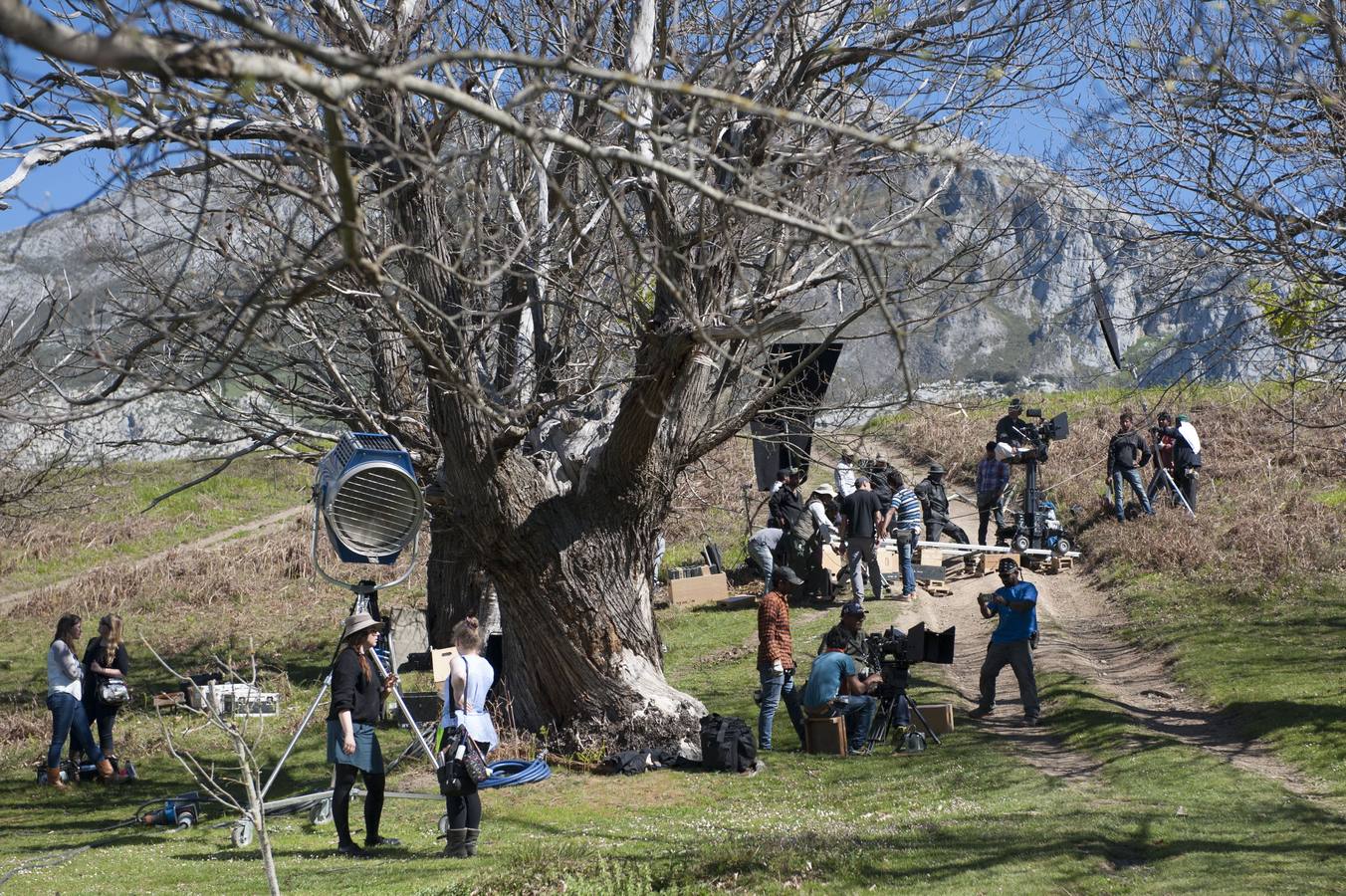 Rodaje de la película de Heidi en Liébana