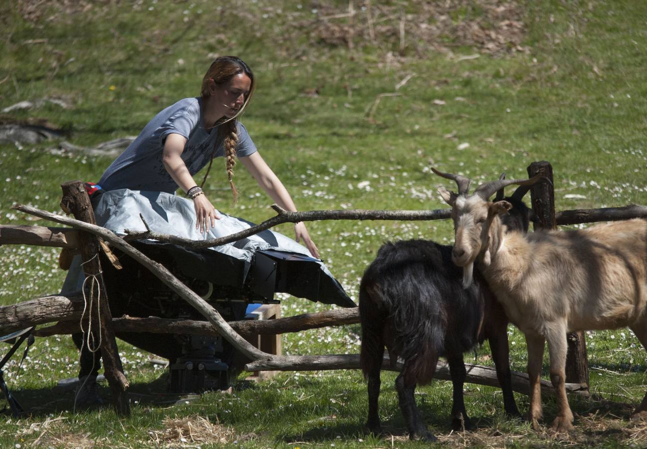 Rodaje de la película de Heidi en Liébana