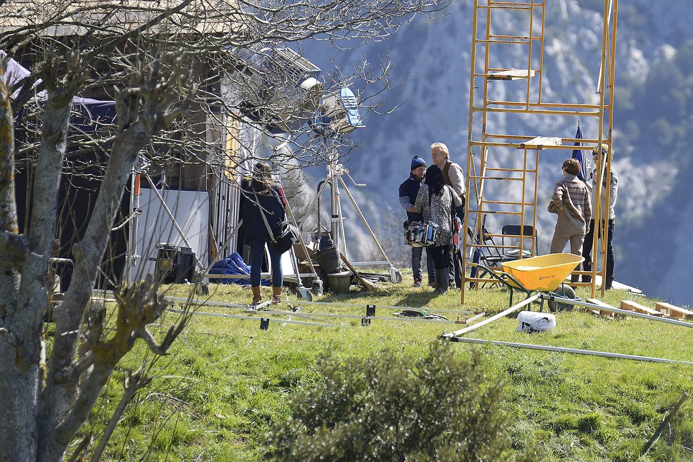 Rodaje de la película de Heidi en Liébana