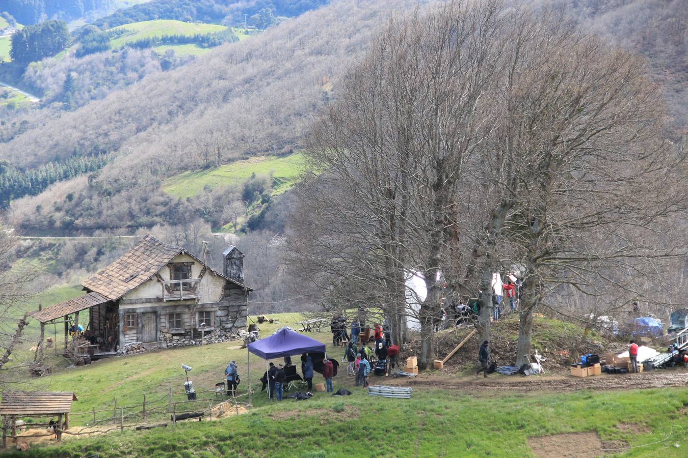 Rodaje de la película de Heidi en Liébana