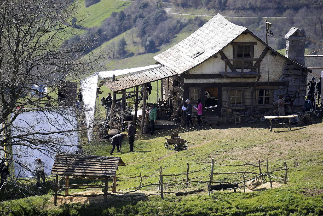 Rodaje de la película de Heidi en Liébana