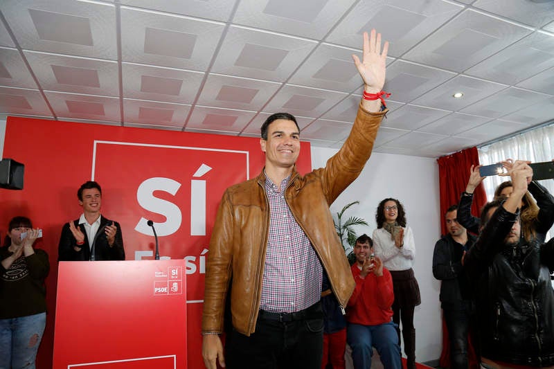 Pedro Sánchez hace campaña en Palencia para las primarias socialistas