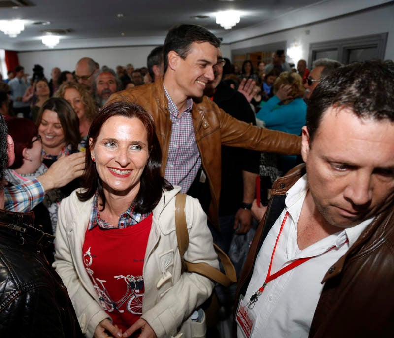 Pedro Sánchez hace campaña en Palencia para las primarias socialistas