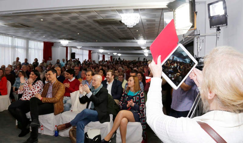 Pedro Sánchez hace campaña en Palencia para las primarias socialistas