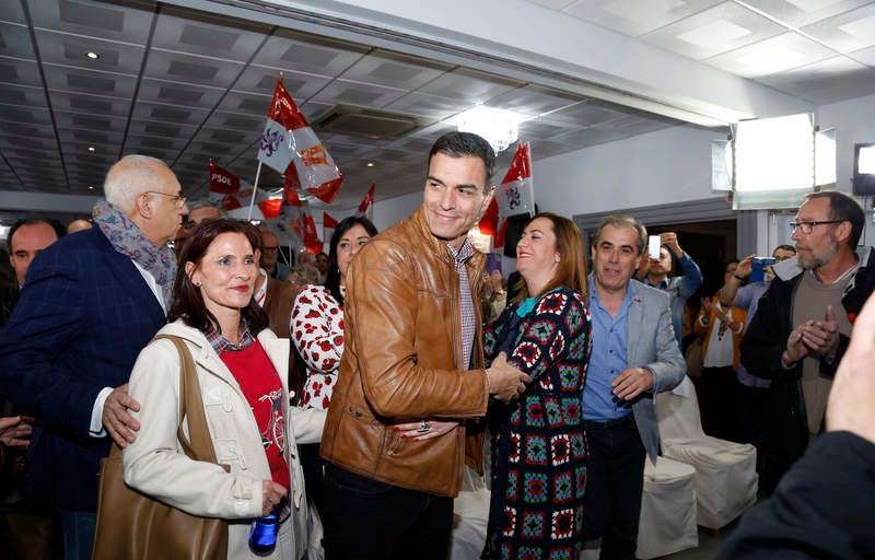Pedro Sánchez hace campaña en Palencia para las primarias socialistas