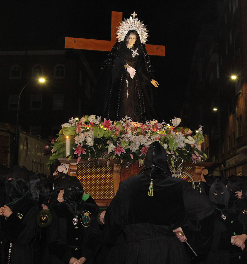 Procesión de la Virgen de la Soledad en Palencia