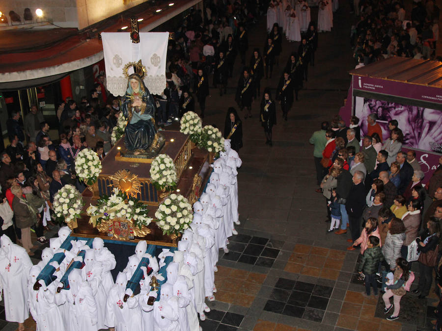 Procesión de la Virgen de la Soledad en Palencia