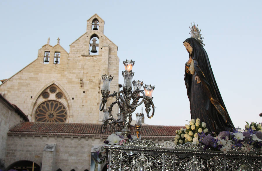 Procesión de la Virgen de la Soledad en Palencia