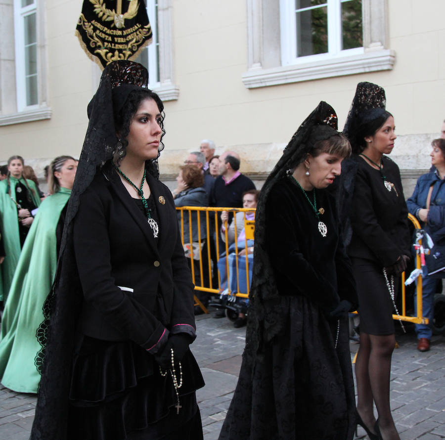 Procesión de la Virgen de la Soledad en Palencia