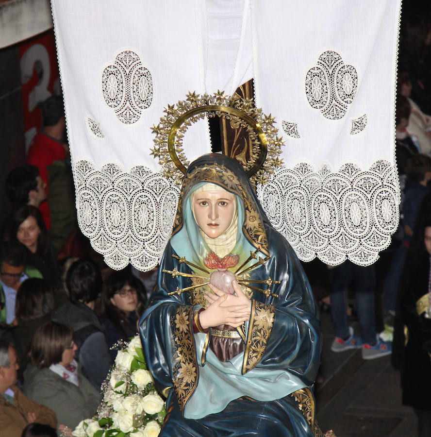 Procesión de la Virgen de la Soledad en Palencia