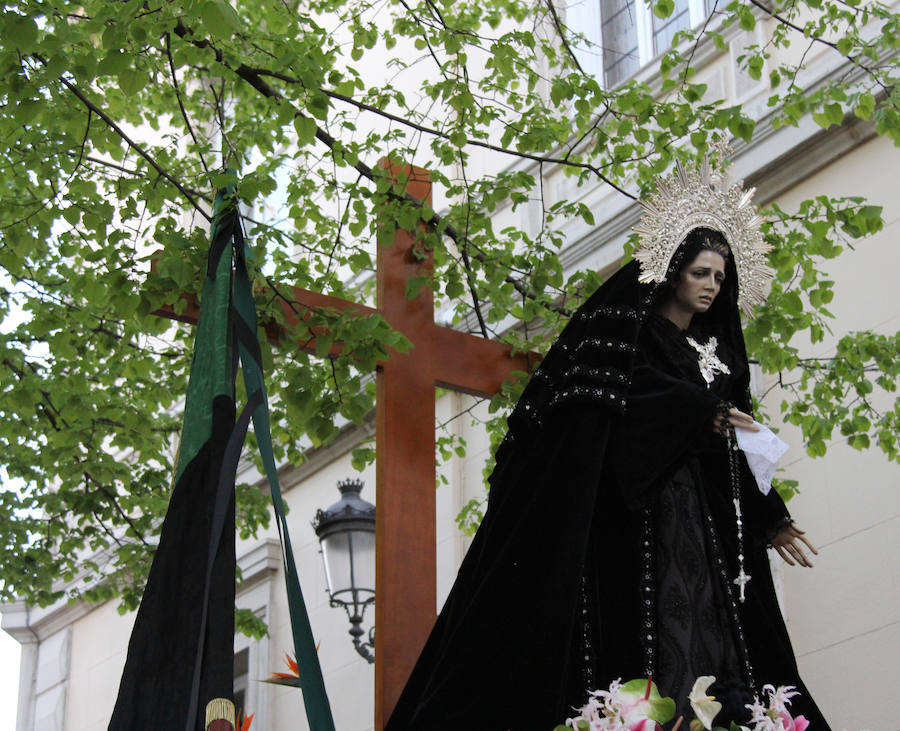 Procesión de la Virgen de la Soledad en Palencia