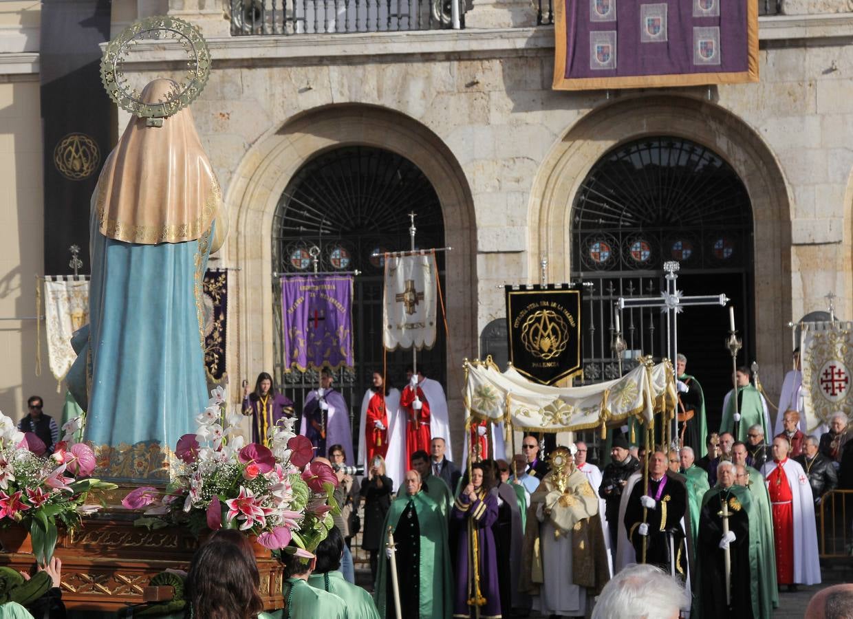 El Rompimineto del Velo pone fin a la Semana Santa palentina