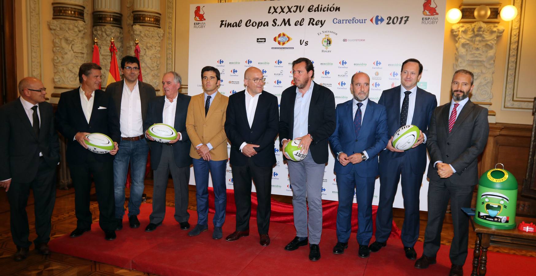 Presentación de la final de la Copa del Rey de Rugby que se disputarán en el estadio Zorrilla el próximo 30 de abril