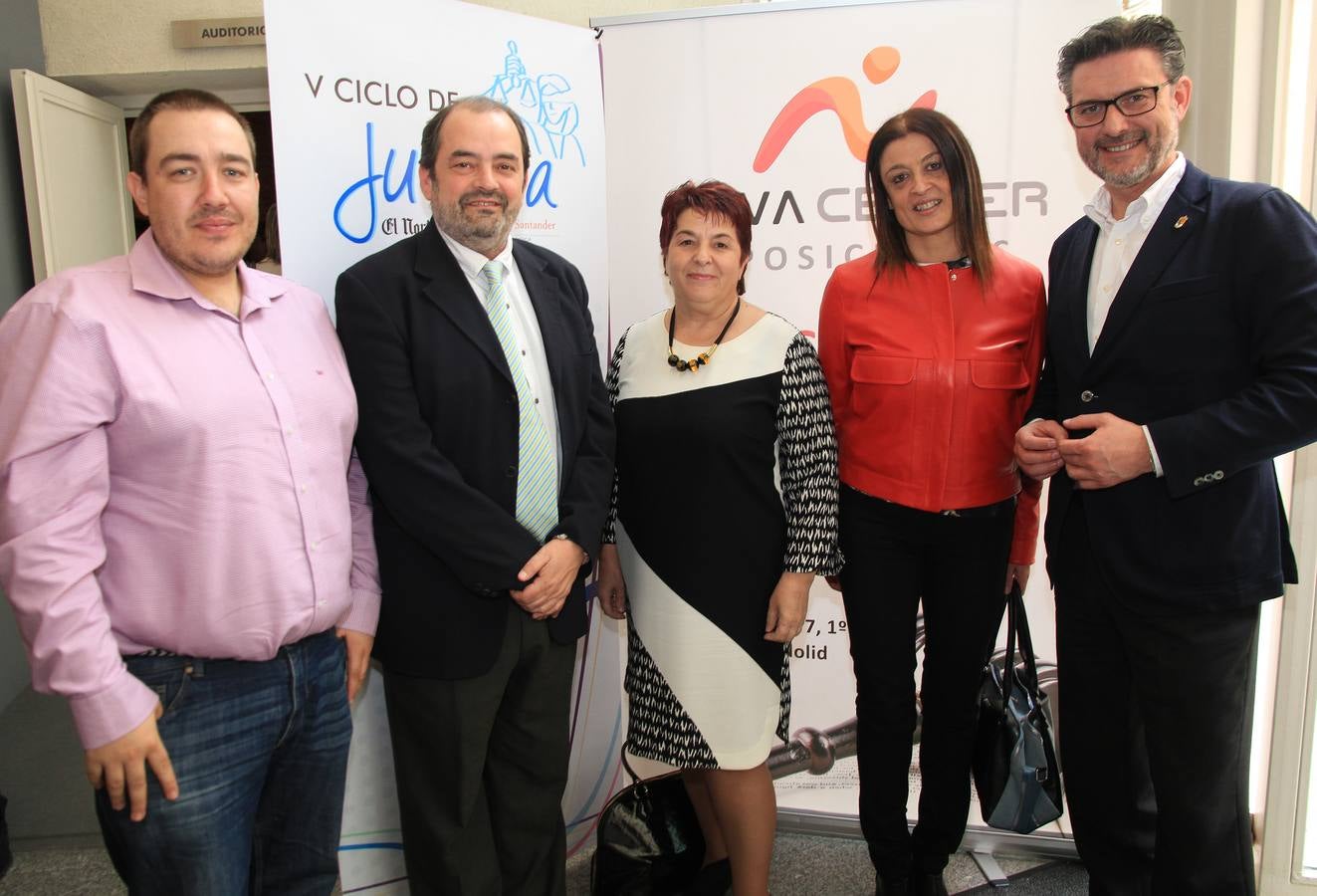 Juan Ángel Ruiz, portavoz provincial de UPyD; Jaime Rojas, delegado de El Norte; Clara Luquero, alcaldesa de Segovia; Ana Nuin, jefa de Información de El Norte; y José Luis Vázquez, alcalde de San Ildefonso.