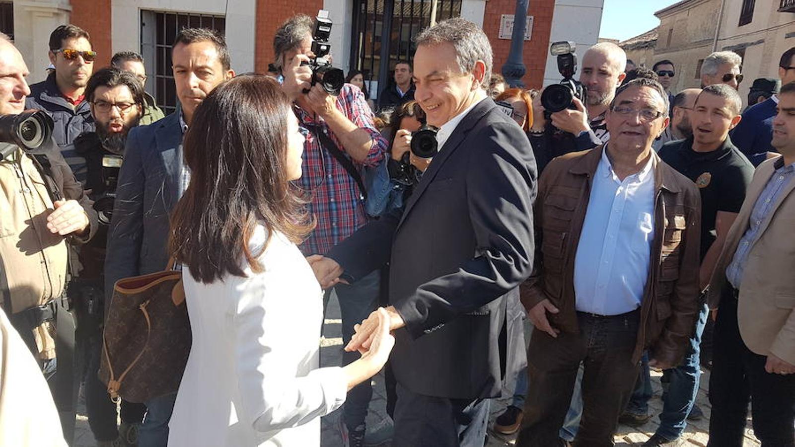El expresidente Zapatero visita Villalar de los Comuneros en el Día de Castilla y León