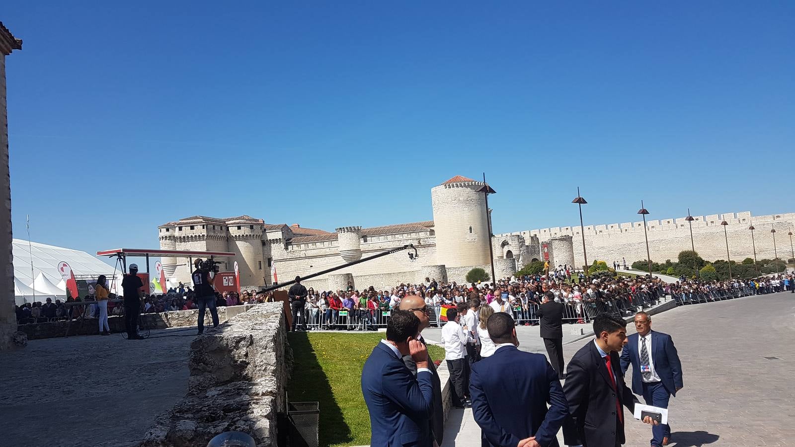 Cuéllar recibe a la Reina Sofía en la inauguración de la exposición &#039;Reconciliare&#039; de Las Edades del Hombre
