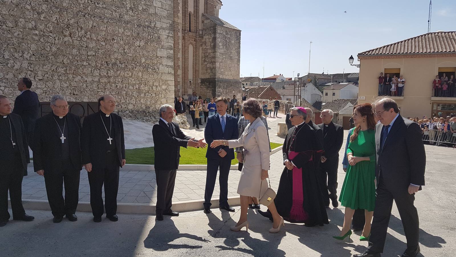 Cuéllar recibe a la Reina Sofía en la inauguración de la exposición &#039;Reconciliare&#039; de Las Edades del Hombre