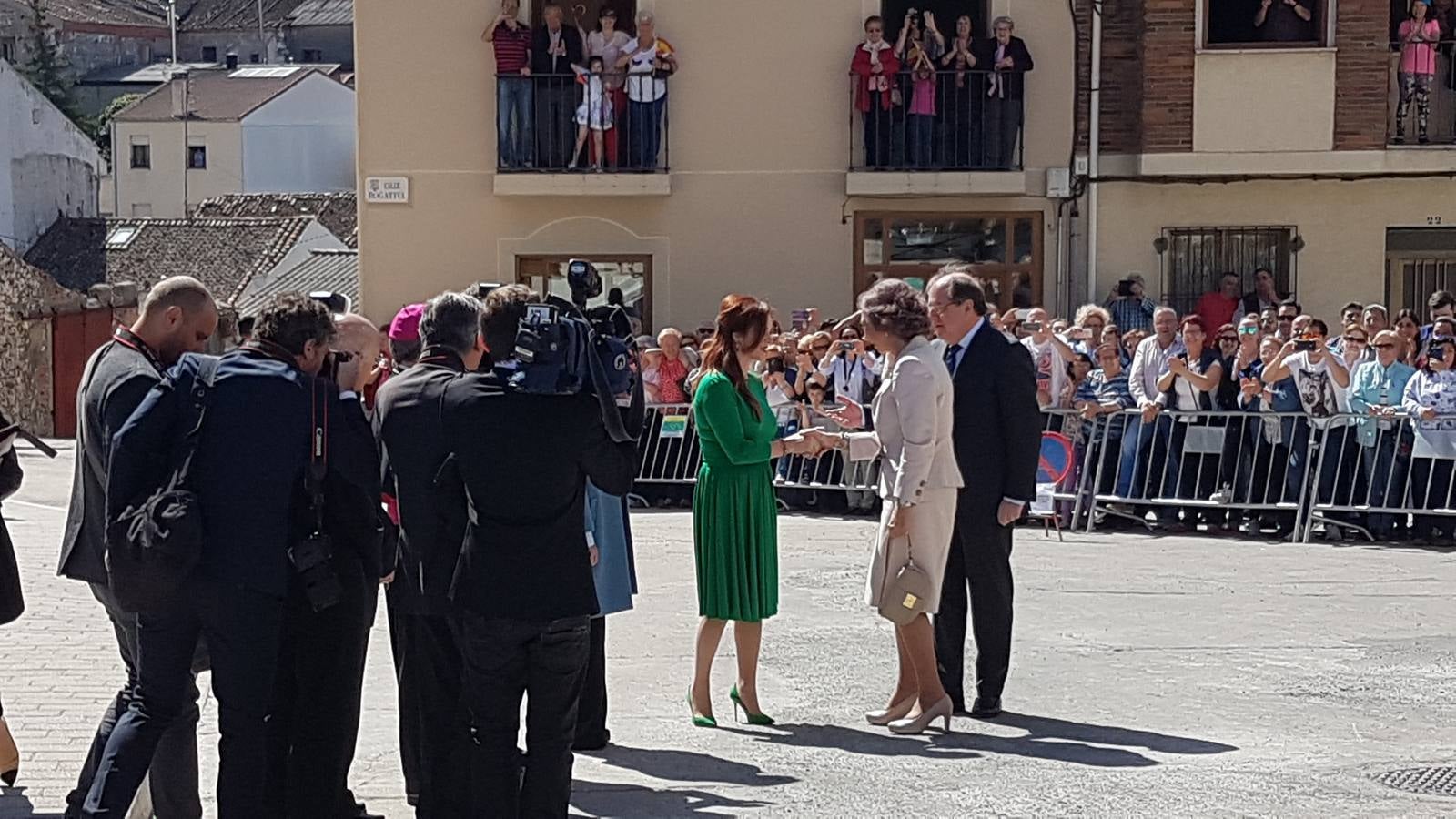 Cuéllar recibe a la Reina Sofía en la inauguración de la exposición &#039;Reconciliare&#039; de Las Edades del Hombre