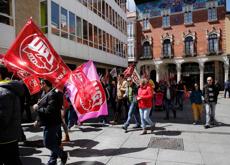 Manifestación del Primero de Mayo en Palencia