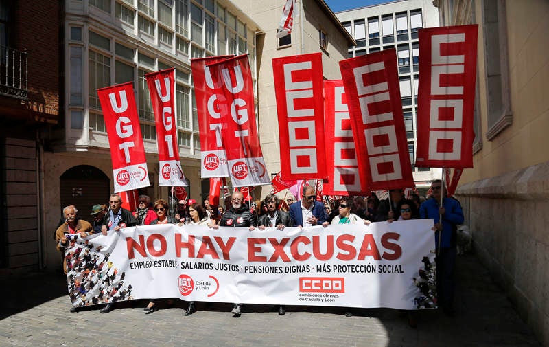 Manifestación del Primero de Mayo en Palencia