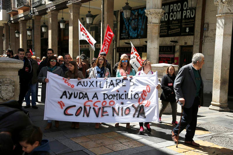 Manifestación del Primero de Mayo en Palencia