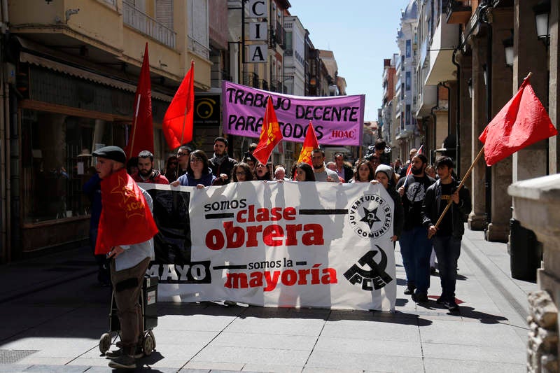 Manifestación del Primero de Mayo en Palencia