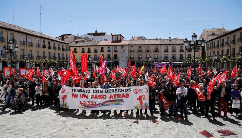Manifestación del Primero de Mayo en Palencia