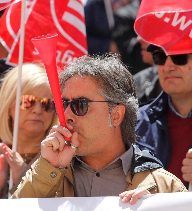 Manifestación del Primero de Mayo en Palencia