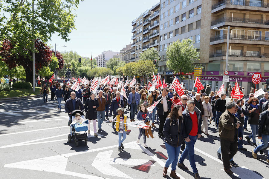 Manifestación del Primero de Mayo en Salamanca
