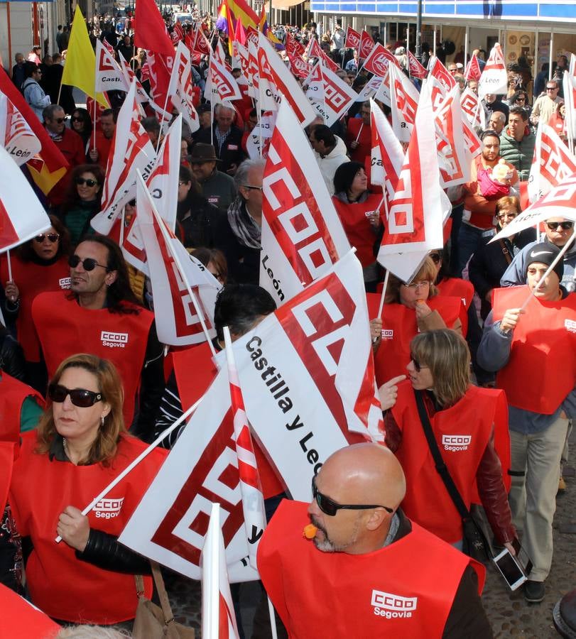 Manifestación del Primero de Mayo en Segovia