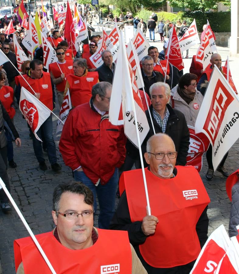 Manifestación del Primero de Mayo en Segovia