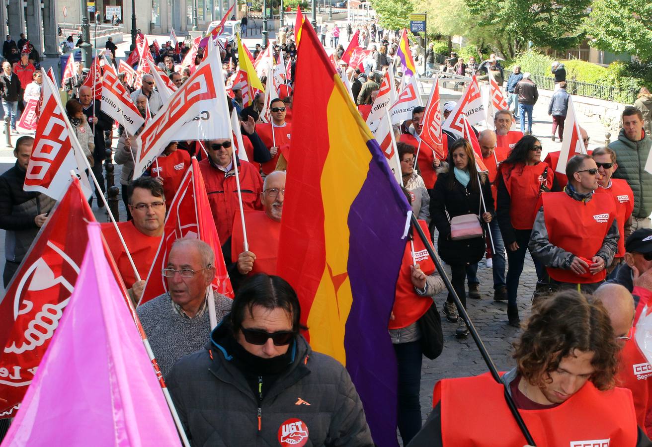 Manifestación del Primero de Mayo en Segovia