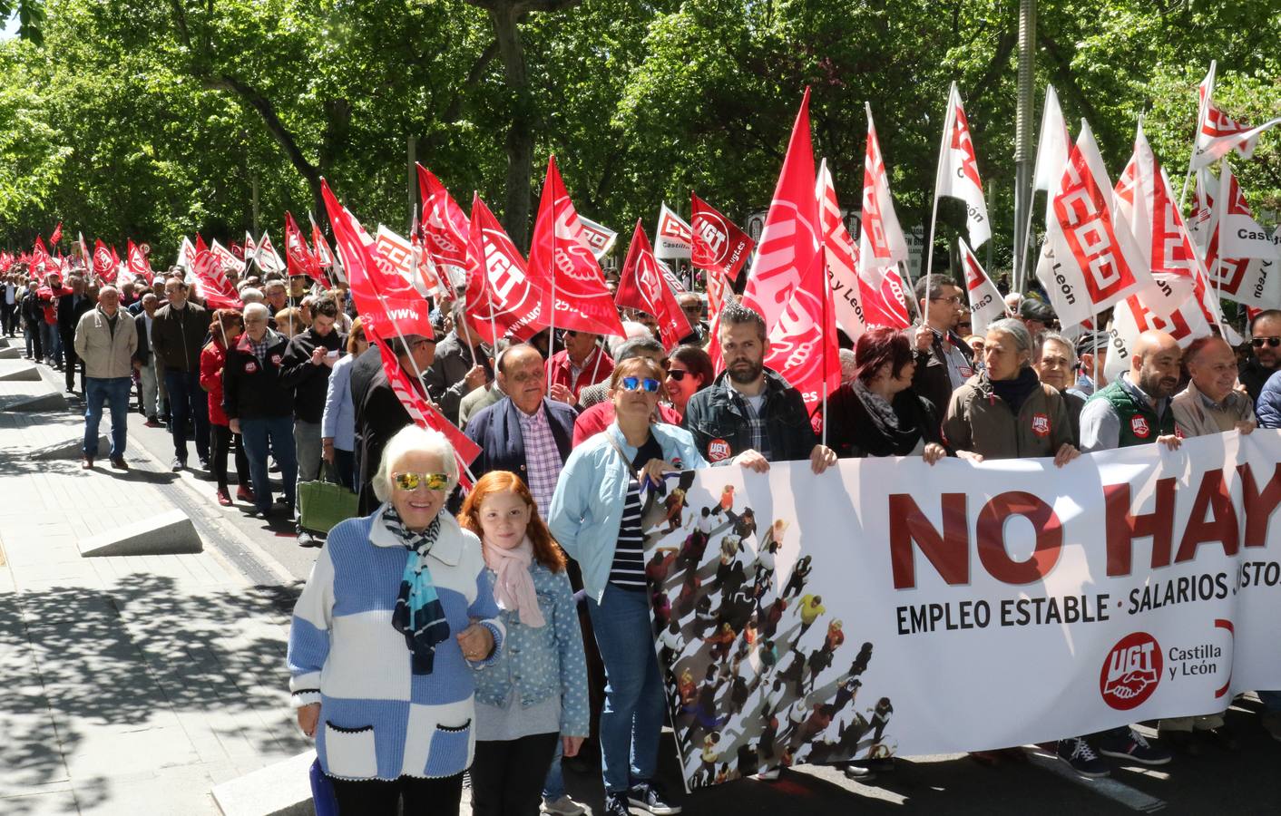 Manifestación del Primero de Mayo en Valladolid