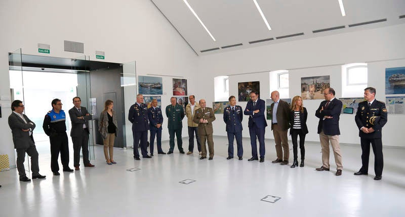 Inauguración de la exposición &#039;Misión Atalanta: La lucha contra la piratería en el Índico&#039; en el Centro Cultural Lecrác de Palencia